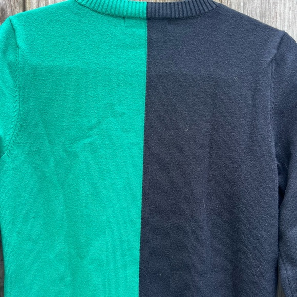 AVA Black Green Crewneck Heart Sweater Women’s Medium - Picture 11 of 11